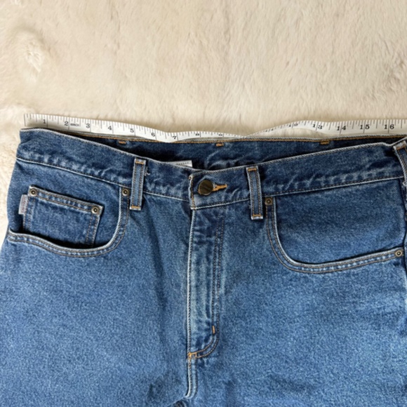 Carhartt Men's Relaxed Fit Straight Leg Fleece Lined Pants Size 34 x 30 - Picture 5 of 9